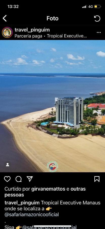 Apartamento No Tropical Executive Hotel Com Varanda, 1 Cama De Casal E 2 Camas De Solteiro Манаус Екстериор снимка